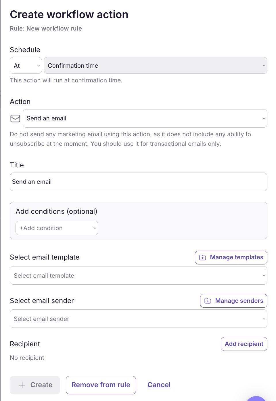 You'll be presented with the below options: