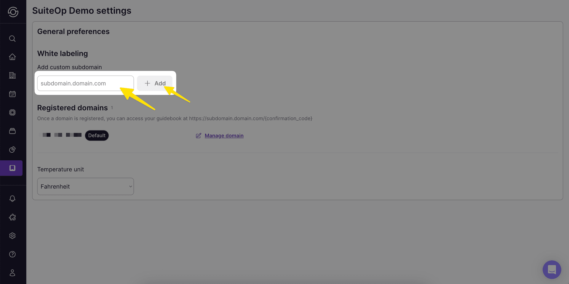 Two new CNAME records displayed after adding a subdomain