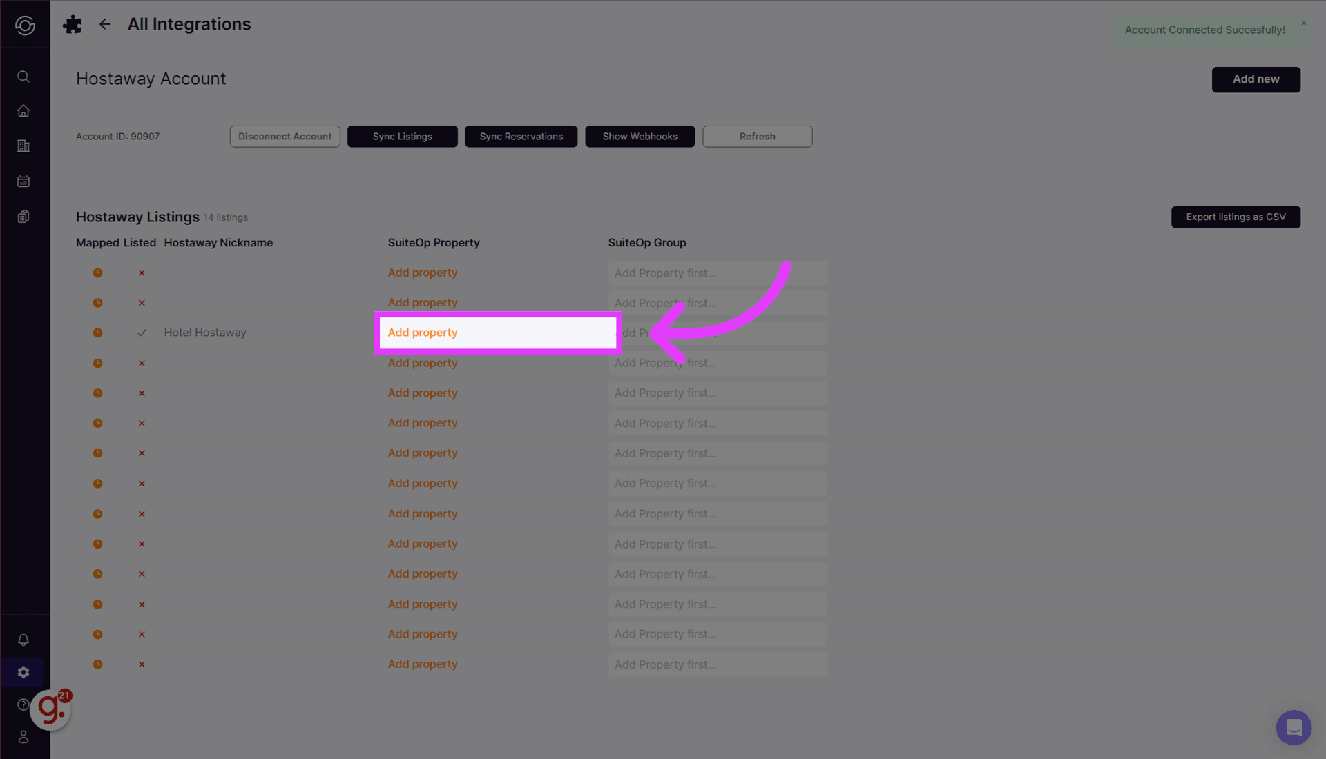 Your properties will now import.