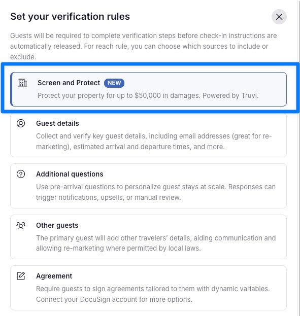 Choose Screen and Protect