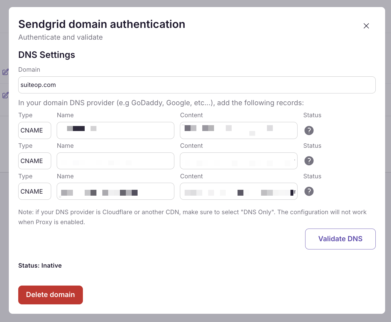 Add the 3 CNAME records in your DNS settings (GoDaddy