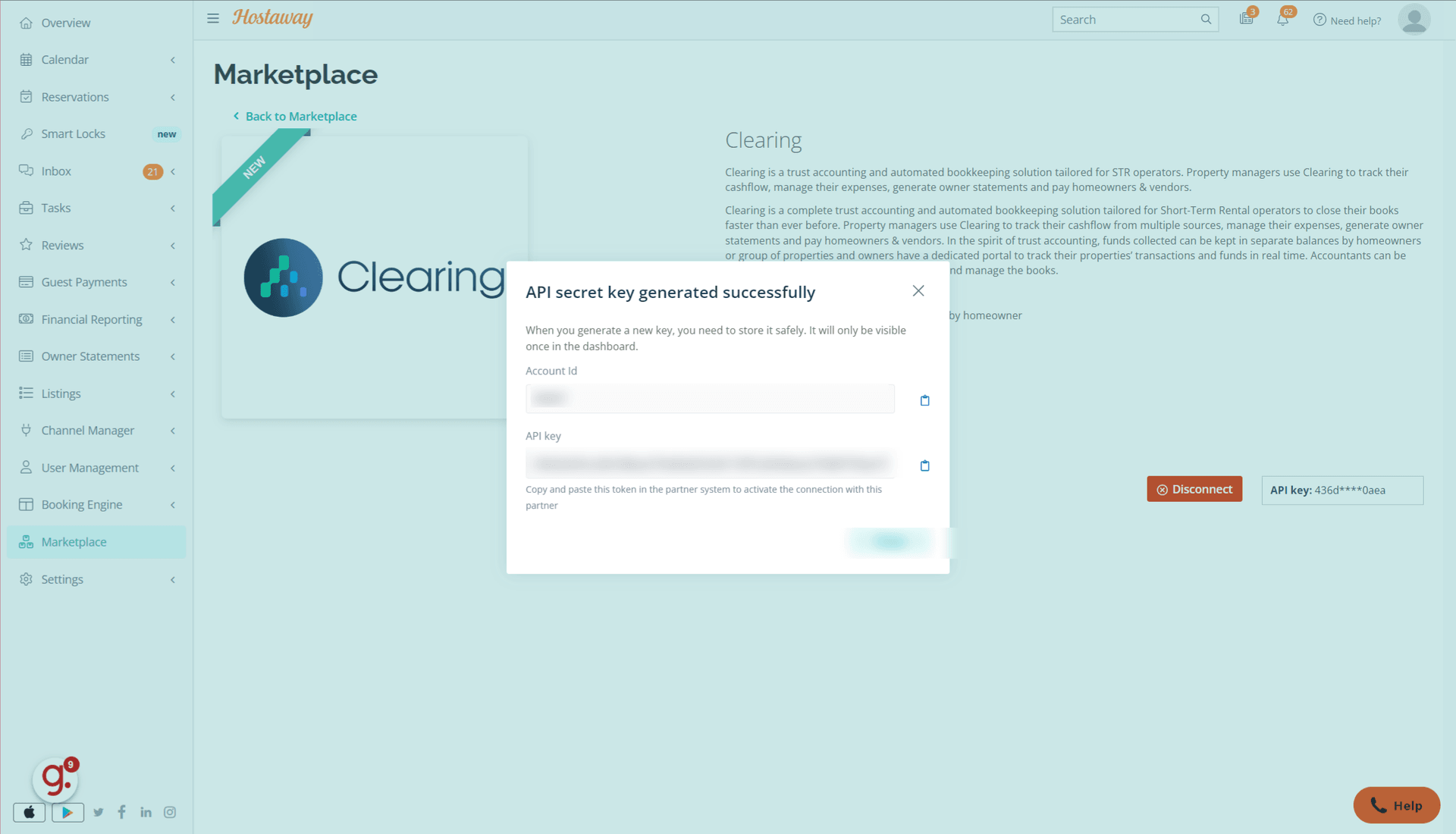 Get the Account ID and API Key