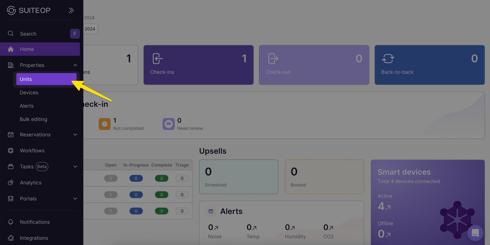 To edit or create new property tags you'll want to open a property and go to