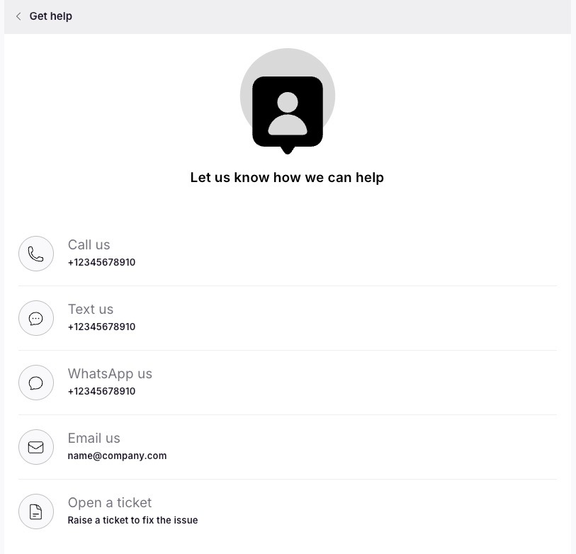 This is how it will appear on the guest portal
