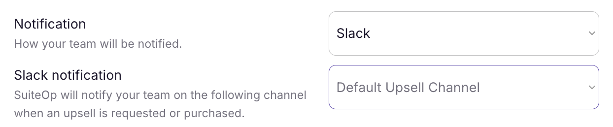 Notification example