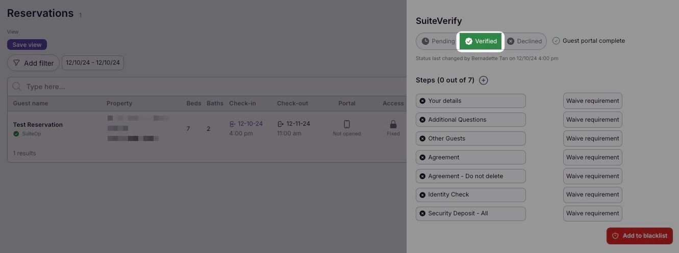To manually approve a guest