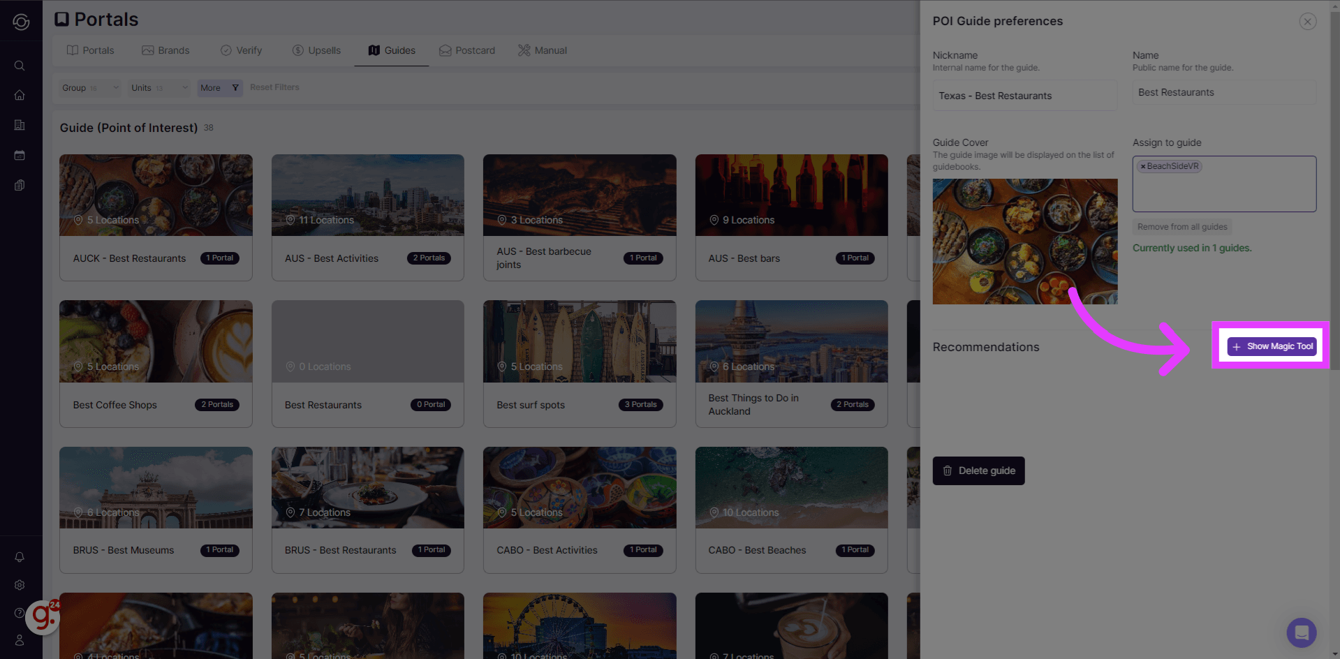 Show Magic Tool button for Google import