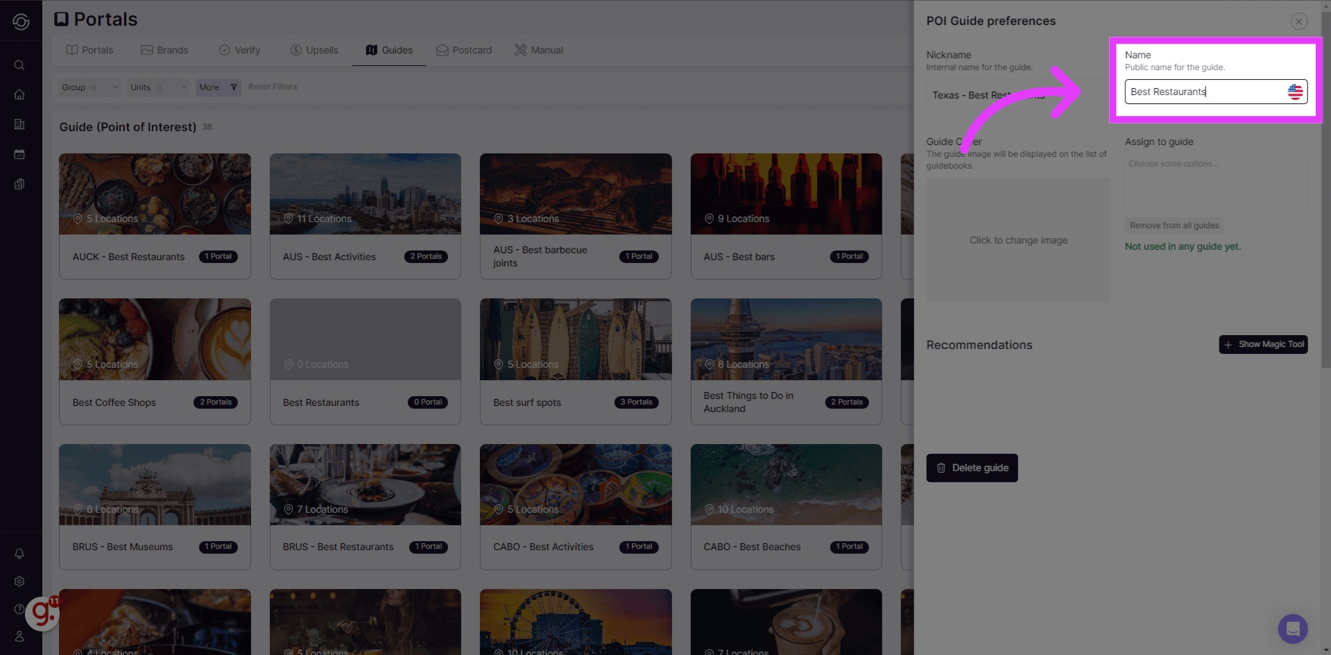 Name input field visible to guests
