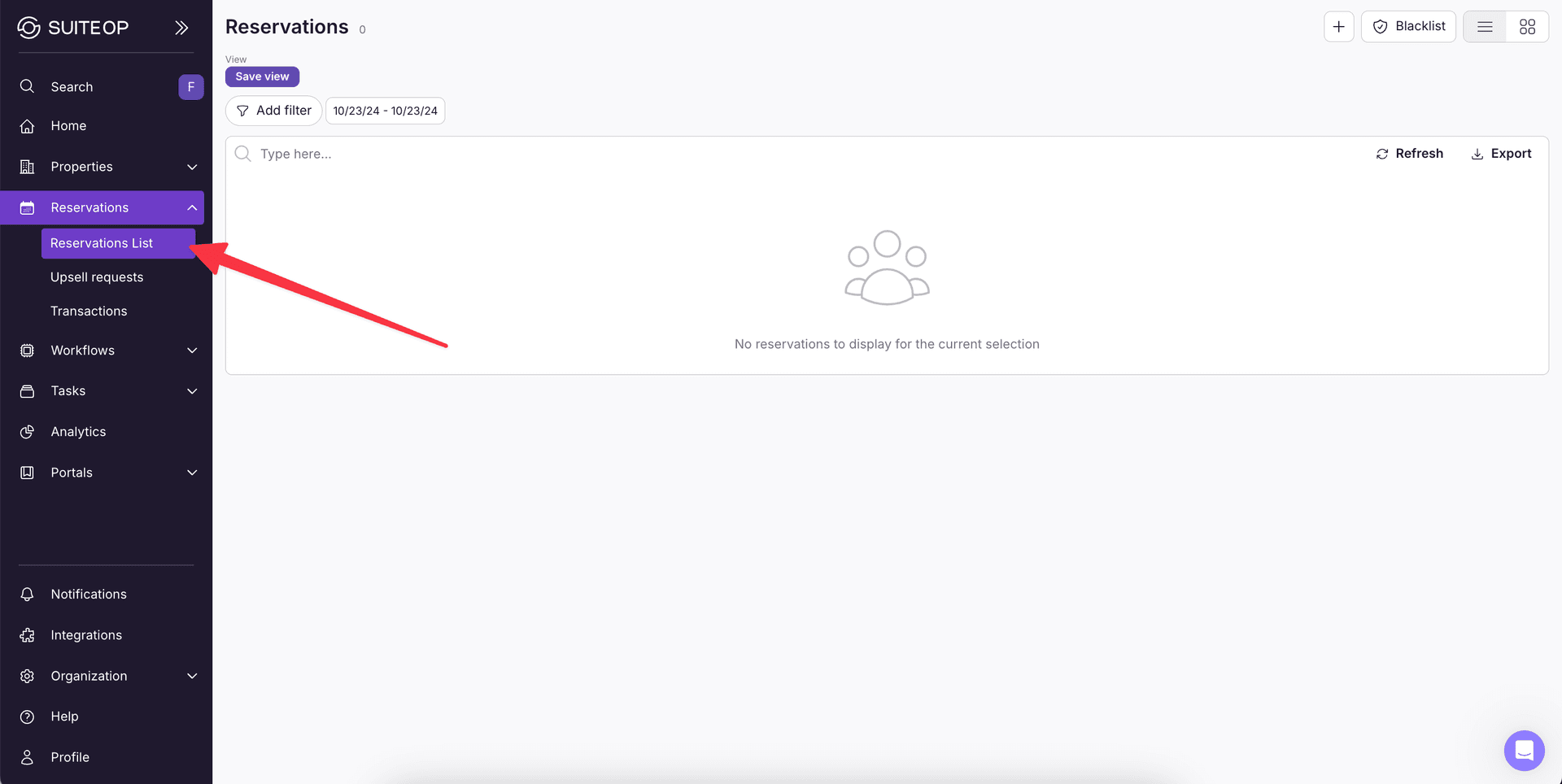 | Other | Open the reservation in your PMS