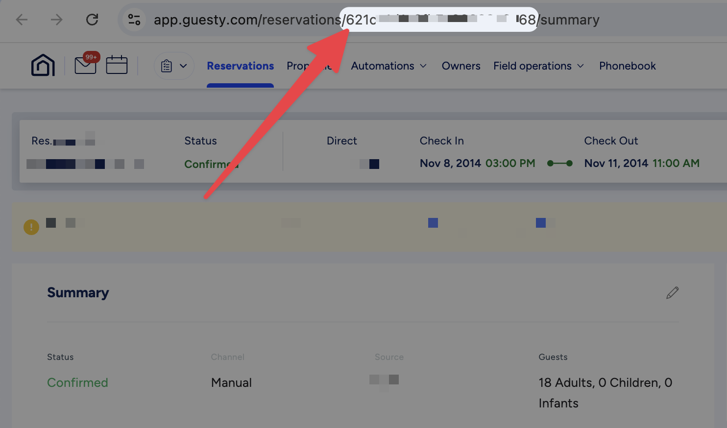| OwnerRez | Open the reservation in OwnerRez